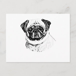 THE PUG POSTCARD
