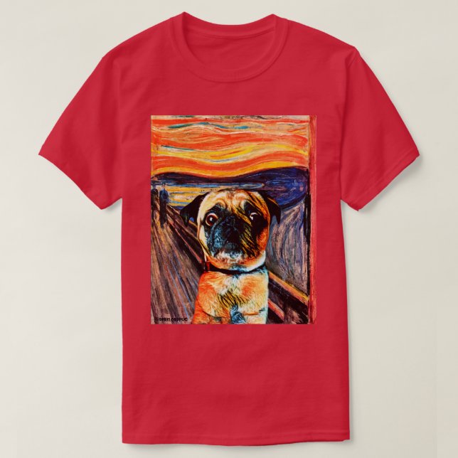 The Pug Scream T-Shirt (Design Front)