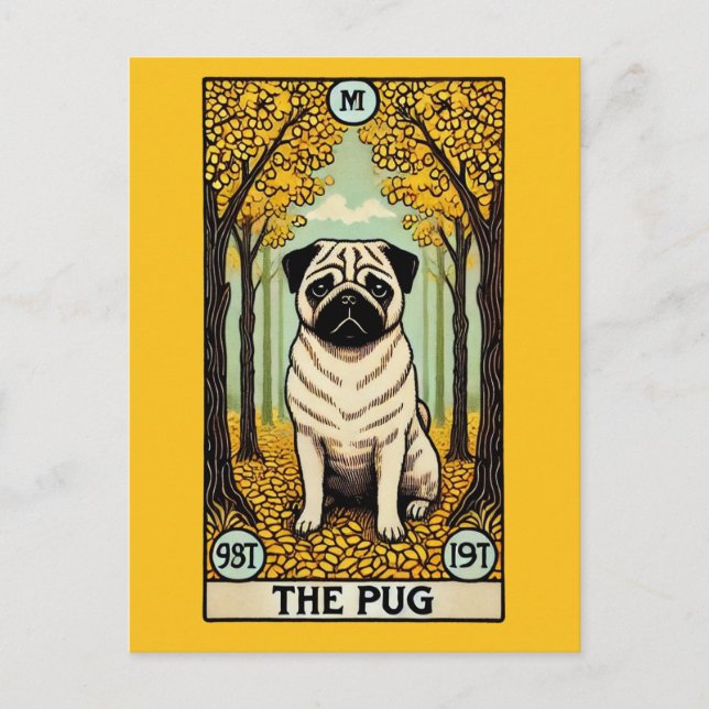 The Pug Tarot Card                                 (Front)