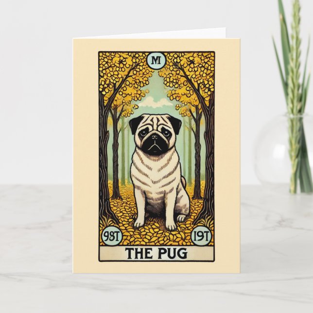 The Pug Tarot Card                                 (Front)