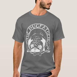The Pugfather Boys Dog Father Mens Pug Daddy Pet L T-Shirt