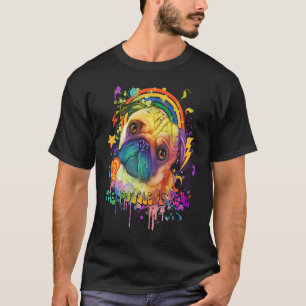 The Puggle Is Real Pug Humor Dutch Bulldog Dog Br T-Shirt