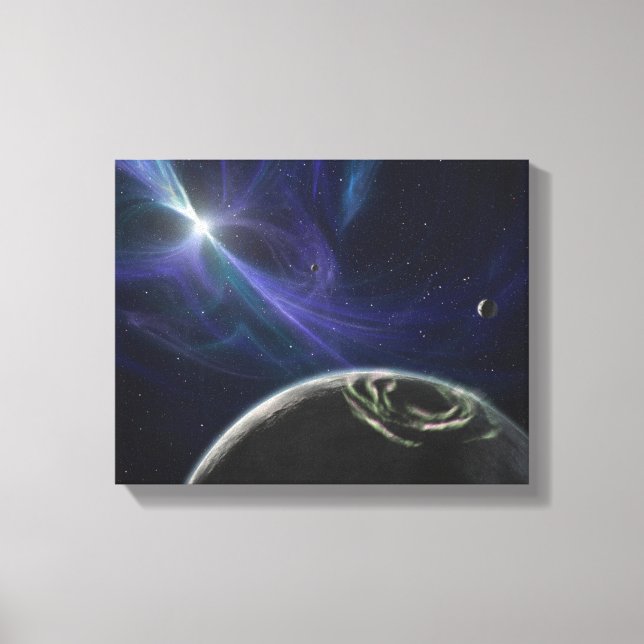The pulsar planet system canvas print (Front)