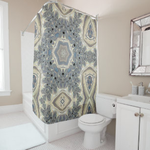 The Pulse of a Fractal Dream Shower Curtain
