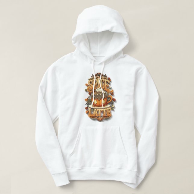 The Pumpkaboo Spice Latte 3D Graffiti Collection Hoodie (Design Front)