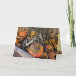 The Pumpkin Master Halloween Greeting Card