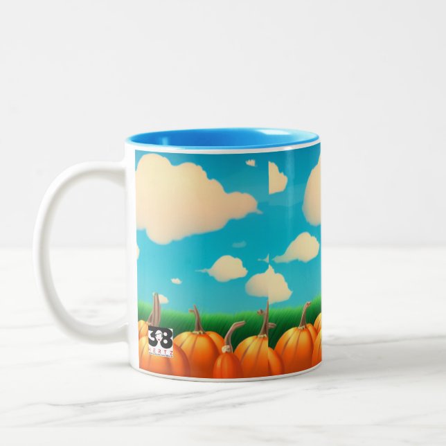 The Pumpkin Patch Two-Tone Coffee Mug (Left)