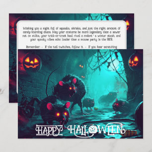 The Pumpkin Plague Parade Halloween Card