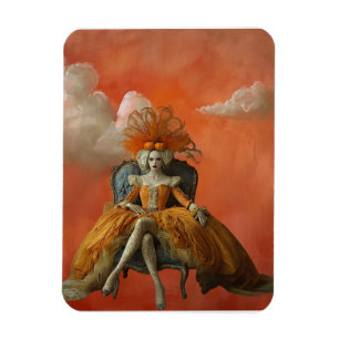 The Pumpkin Queen   Surreal Art   Magnet