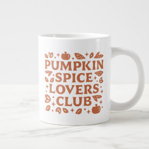 The Pumpkin Spice Lovers Club Large Coffee Mug
