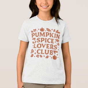 The Pumpkin Spice Lovers Club Tri-Blend Shirt