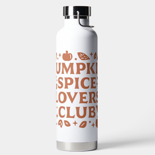 The Pumpkin Spice Lovers Club Water Bottle (Left)