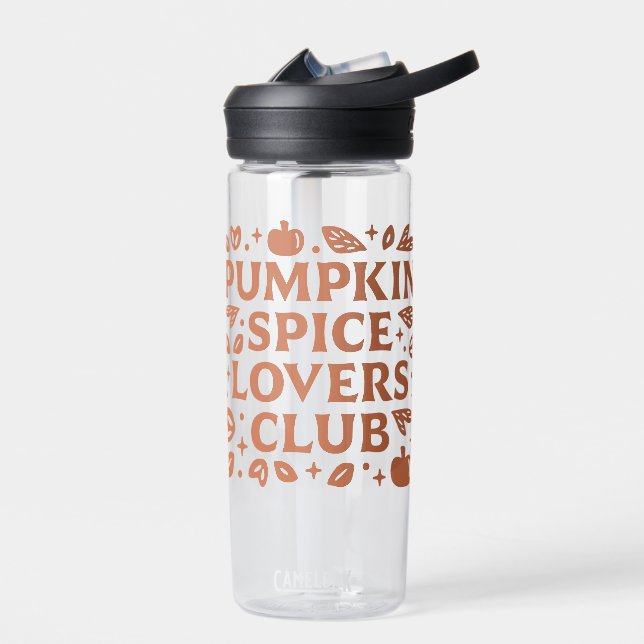 The Pumpkin Spice Lovers Club Water Bottle (Left)