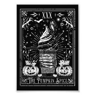 The Pumpkin Spice Tarot Card Photo Print