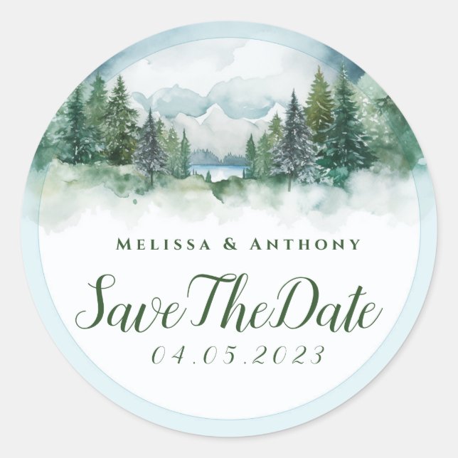 The Pure Love Wedding Classic Round Sticker (Front)