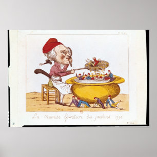 The Purifying Pot of the Jacobins, 1793 Poster