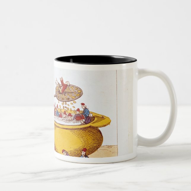 The Purifying Pot of the Jacobins, 1793 Two-Tone Coffee Mug (Right)