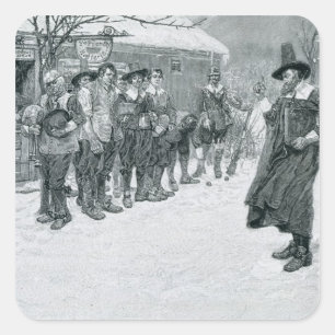The Puritan Governor Square Sticker