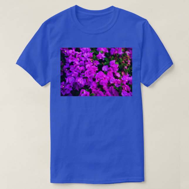 The purple bougainvillea flower T-Shirt (Design Front)