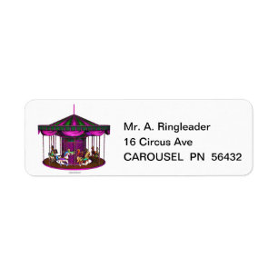 The Purple Carousel Return Address Labels