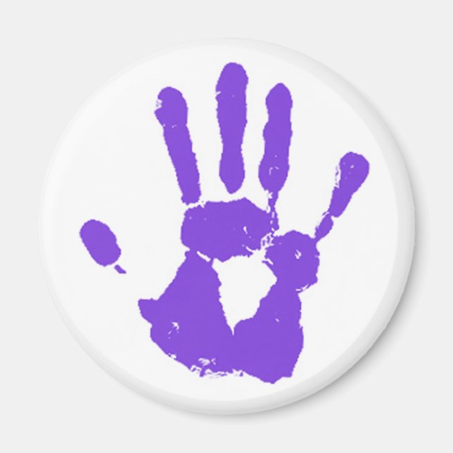 The Purple Hand Magnet (Front)