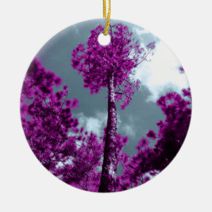 The Purple Tree Ceramic Tree Decoration