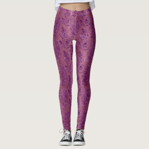 The Purple Velvet  Series Design 7  Leggings