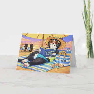 The Purrfect Beach Day, Cat  Card