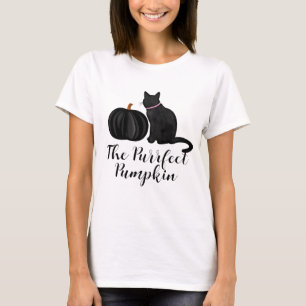 The Purrfect Black Pumpkin Women T-Shirt