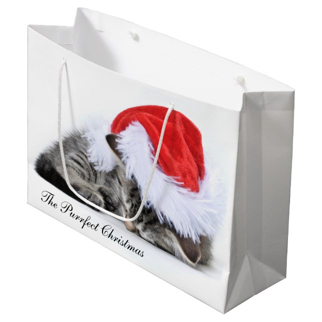 The Purrfect Christmas Gift Bag (Front Angled)