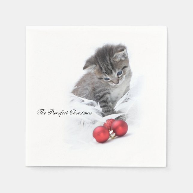 The Purrfect Christmas Napkins (Front)