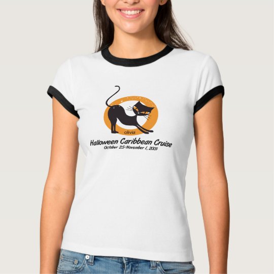 "The PURRfect Cruise" Ladies Ringer T-Shirt