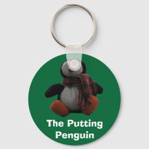 The Putting Penguin Key Ring