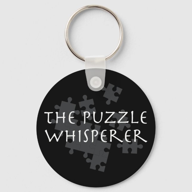 The Puzzle Whisperer Key Ring (Front)