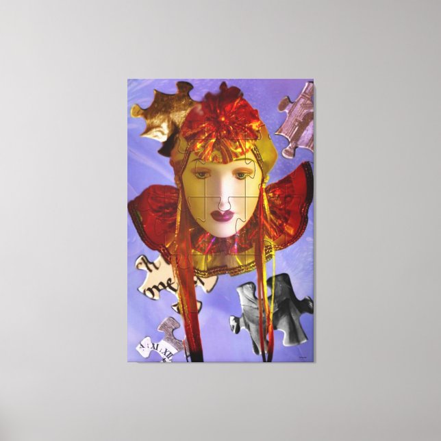 The Puzzler Stretched Canvas Print (Front)