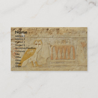 The Pyramid of Djoser , EGYPT, OWL Hieroglyphics Business Card
