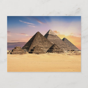 The Pyramids Egypt Bridal Shower Game Postcard