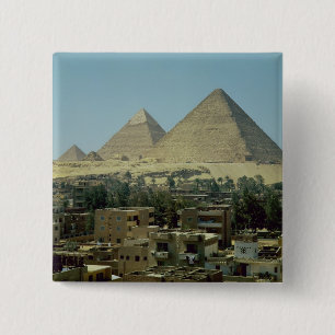 The Pyramids of Giza, c.2589-30 BC, Old Kingdom 15 Cm Square Badge