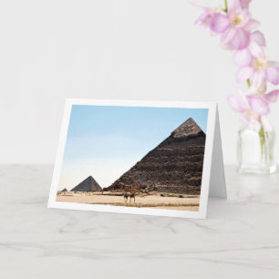The Pyramids Of Giza, Cairo, Egypt Card