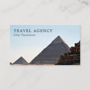 The Pyramids Of Giza, Cairo, Travel Agent  Business Card