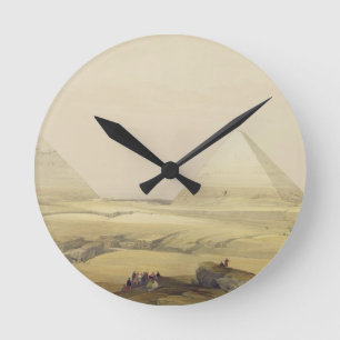 The Pyramids of Giza, from "Egypt and Nubia", Vol. Round Clock