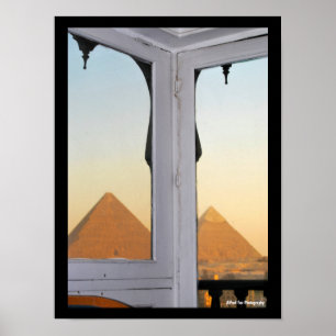 The Pyramids Of Giza From The Hotel Pyramisa Poster