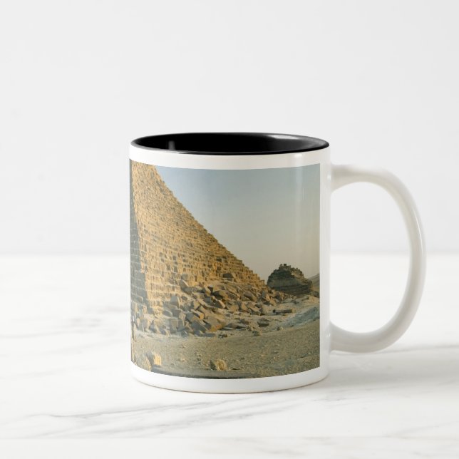 The Pyramids of Giza, which are alomost 5000 2 Two-Tone Coffee Mug (Right)