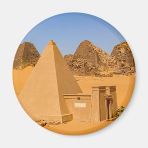 The Pyramids of Meroe in Sudan Magnet