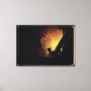The Pyre, c.1800-05 Canvas Print