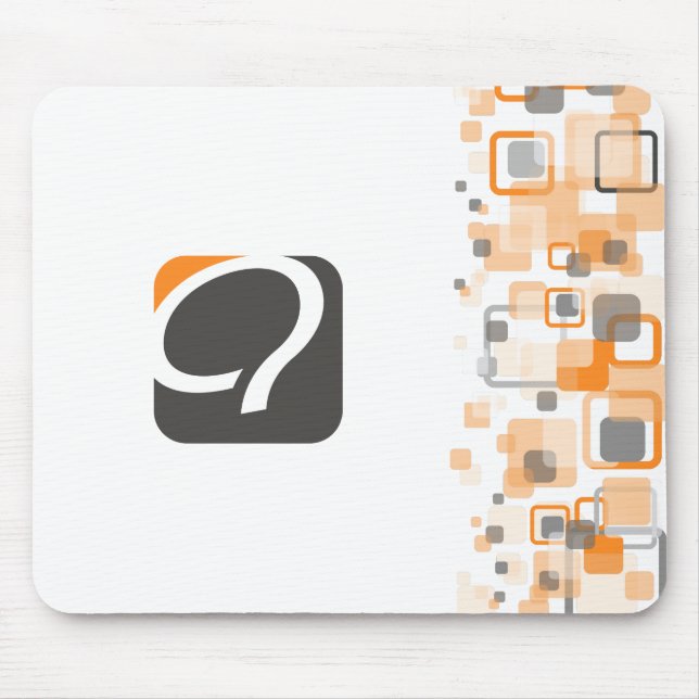 The Q Mousepad - Orange (Front)