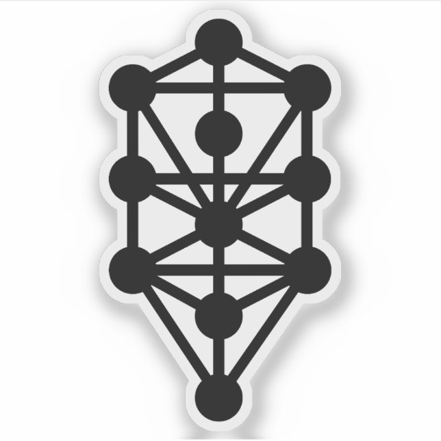 The Qabalistic Tree Of Life (black) (Front)