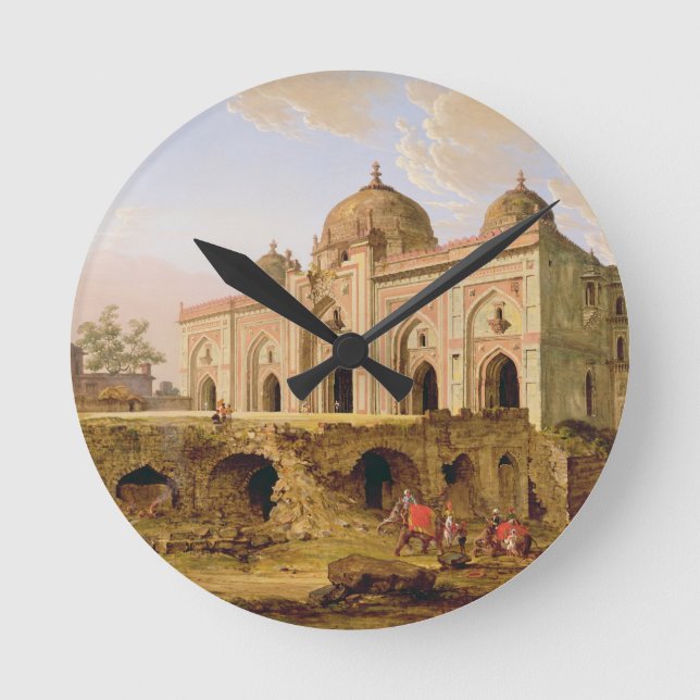 The Qal' A-l-Kuhna Masjid, Purana Qila, Delhi, c.1 Round Clock (Front)