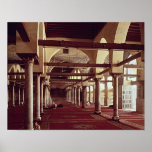 The Qibla Liwan of the Mosque of Al-Azhar Poster