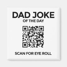 The QR Dad Joke Magnet